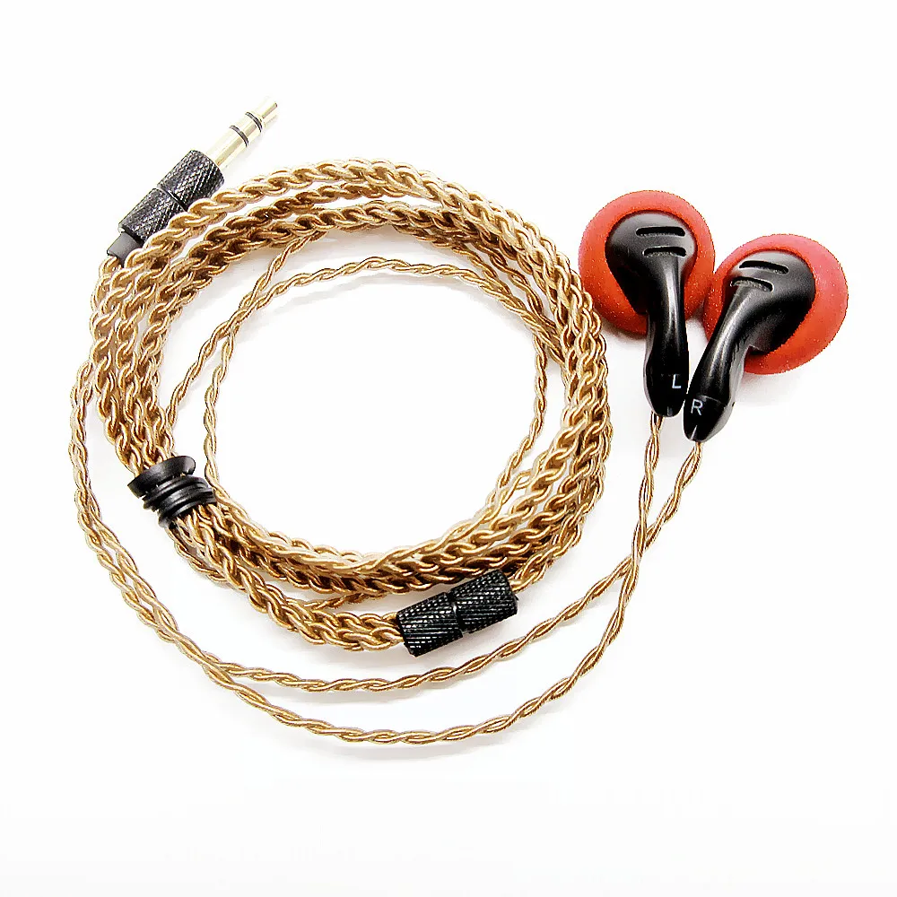 FENGRU DIY PK2 наушники вкладыши с плоской головкой Наушники Hi Fi регулятор баса DJ