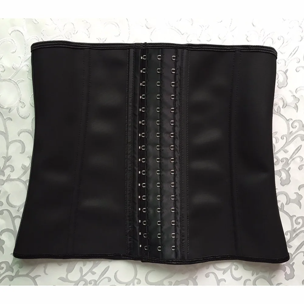 Мужской тонкий пояс 9 стальных костей латексная Талия тренажер корсеты для