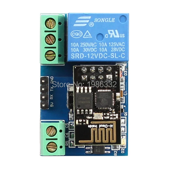 Смарт-переключатель WS16 12 В ESP8266 беспроводная сетевая релейная плата Wi-Fi
