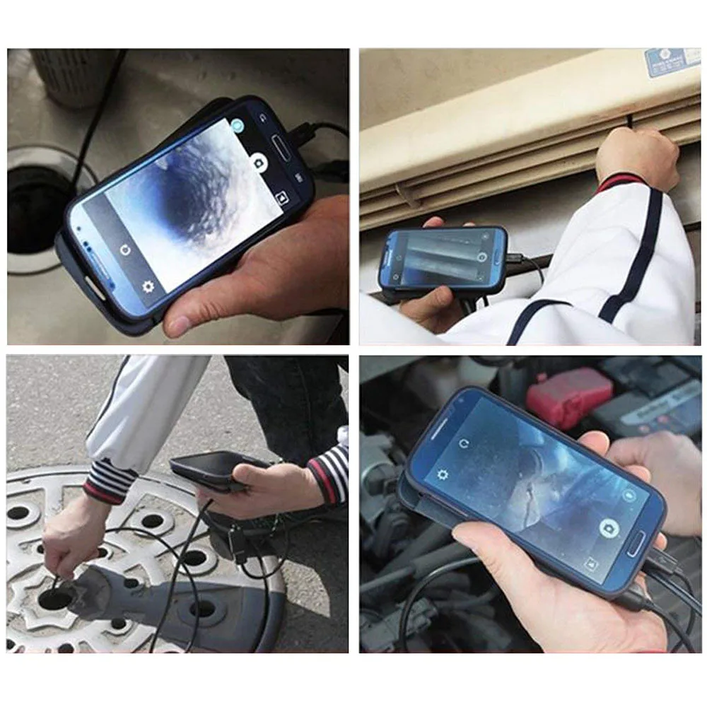 Эндоскоп 8 мм HD мини Android эндоскоп микро Гибкий Тип C 3 в 1 водонепроницаемый осмотр для Android PC бороскоп endoscopio