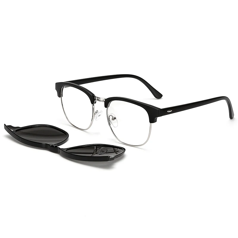 Сверхгорячего очки-Ретро Винтаж TR90 зрелище рама легкий вес очки с магнитом клип