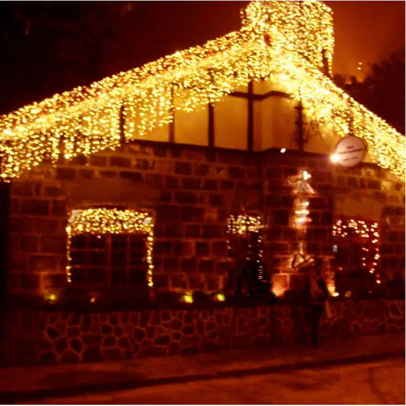 4x3/8x3/10x3 м гирлянда светодиодный Шторы фонари рождественские украшения Свадебные огни строки для вечерние Фея праздничное освещение на открытом воздухе