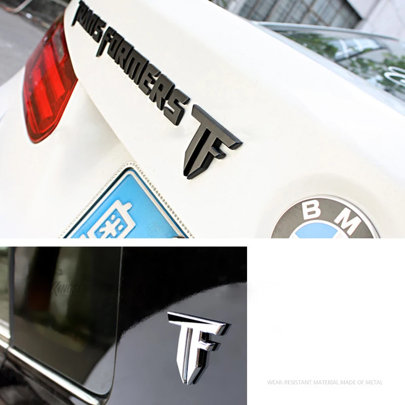 

5,8*5 см новые наклейки для автомобиля и надписи металлические TF Автомобильные наклейки-логотипы для автомобиля-установка стильная эмблема н...