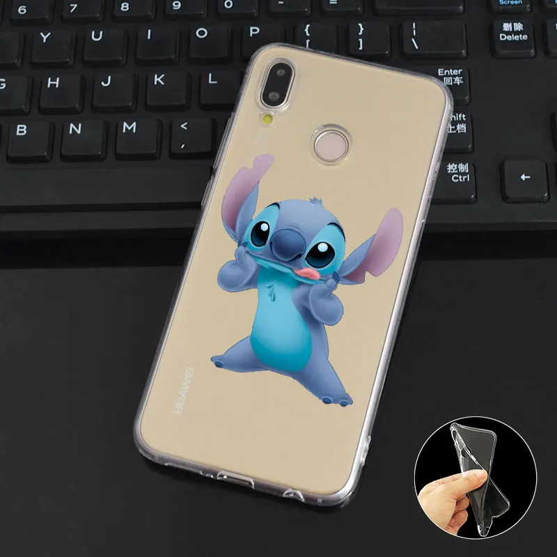 DREAMFOX L062 Lilo и Ститч Мягкий ТПУ силиконовый чехол для huawei Honor 6A 6C 7X9 10 P20 P30 Lite Pro P Smart 2019