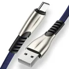 Зарядный usb-кабель из цинкового сплава для iPhone X, XR, 8, 7, 6, USB Type-c, кабель для быстрой зарядки Samsung, Oneplus, xiaomi