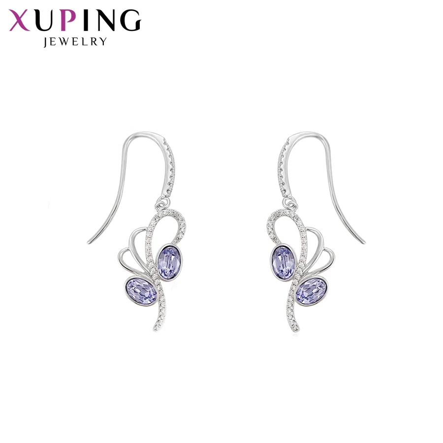 Xuping ювелирные изделия новые серьги в форме цветка цветные кристаллы от Swarovski Merto
