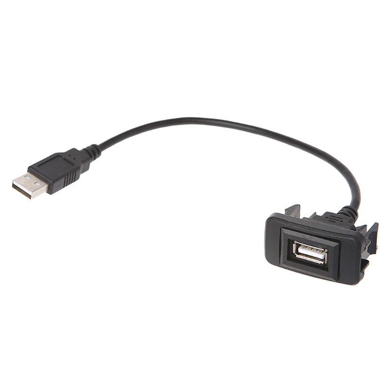OOTDTY AUX USB порт кабель адаптер 12 24 В шнур провод зарядный для Toyota VIGO|Кабели адаптеры
