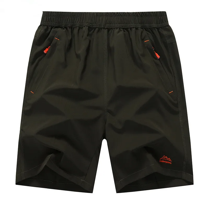 Шорты мужские быстросохнущие с эластичным поясом свободные однотонные большие