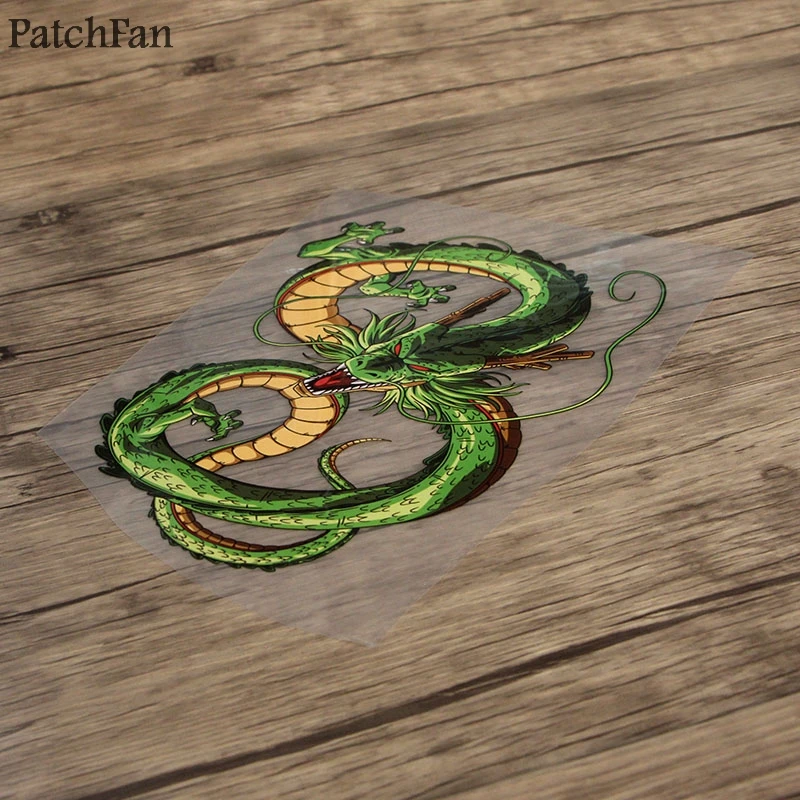 Patchfan Dragon ball Shenron DIY термопресс наклейки утюг на патчи ручной работы нашивки на одежду jacke футболка передачи A1775