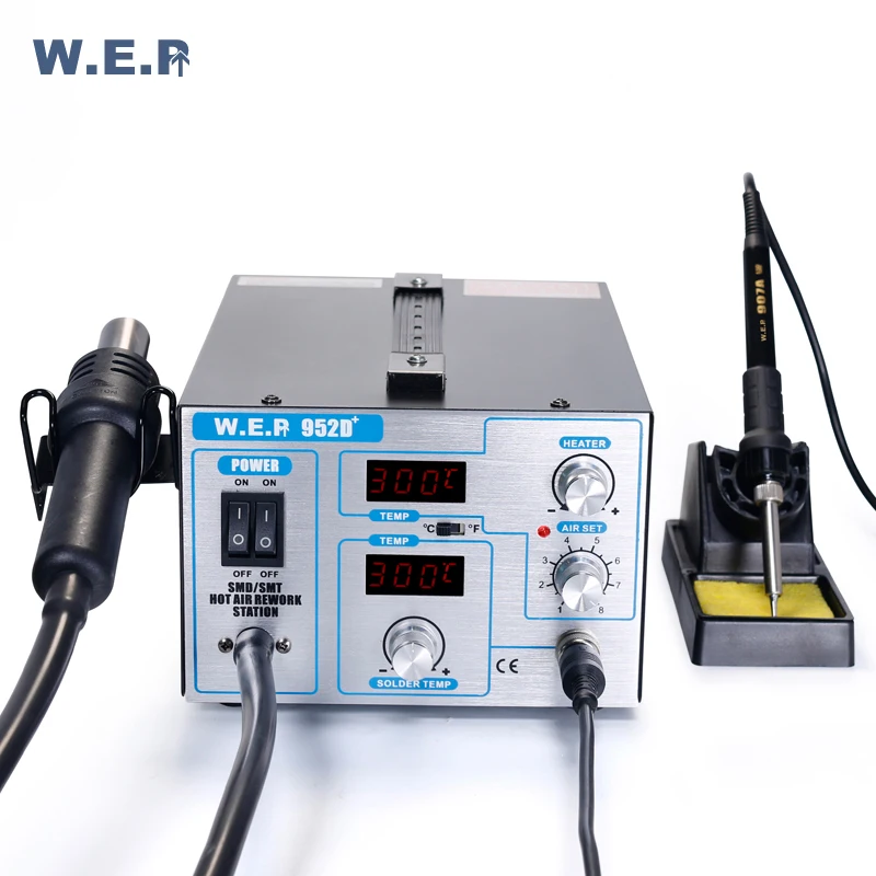 WEP 952D+ мембранный насос фена паяльная железная паяльная станция