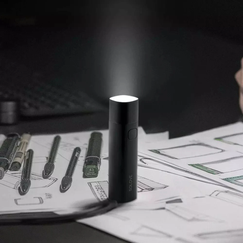 Xiaomi SOLOVE портативный фонарик для наружного кемпинга Самозащита устройство ночной