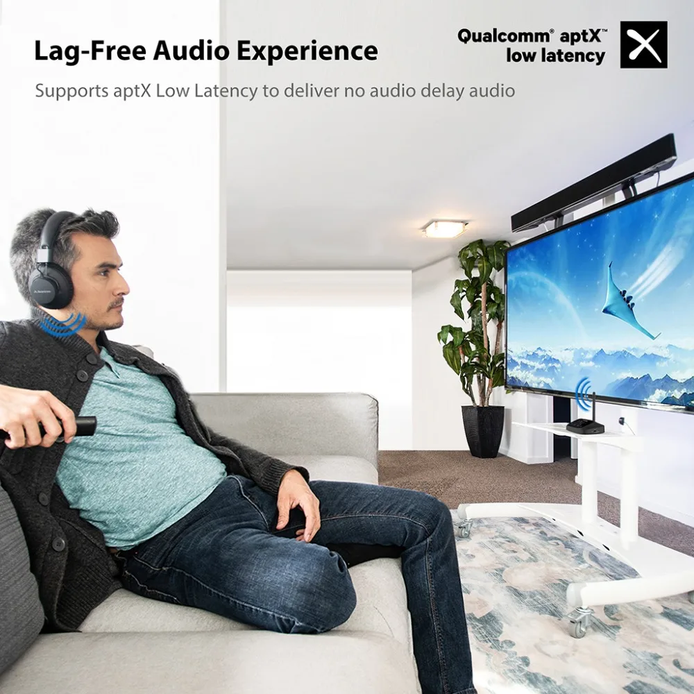 Avantree Bluetooth 5 0 складные наушники Hi-Fi стерео Беспроводная гарнитура с микрофоном APTX