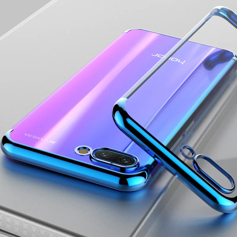 Лазерный металлизированный чехол для телефона Huawei p20 Pro P10 9 плюс Ясно ультра