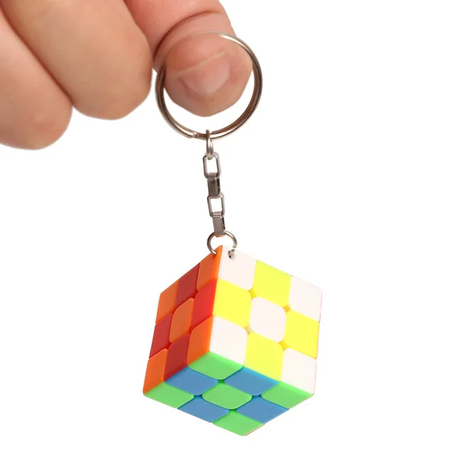 Cuber скоростной куб ось ветряная мельница Фишер маленькая Магия 3x3 Eitan Lvy куб зеркальный синий с черным углеродным волокном скоростной куб головоломка - Цвет: Z keychain 3x3