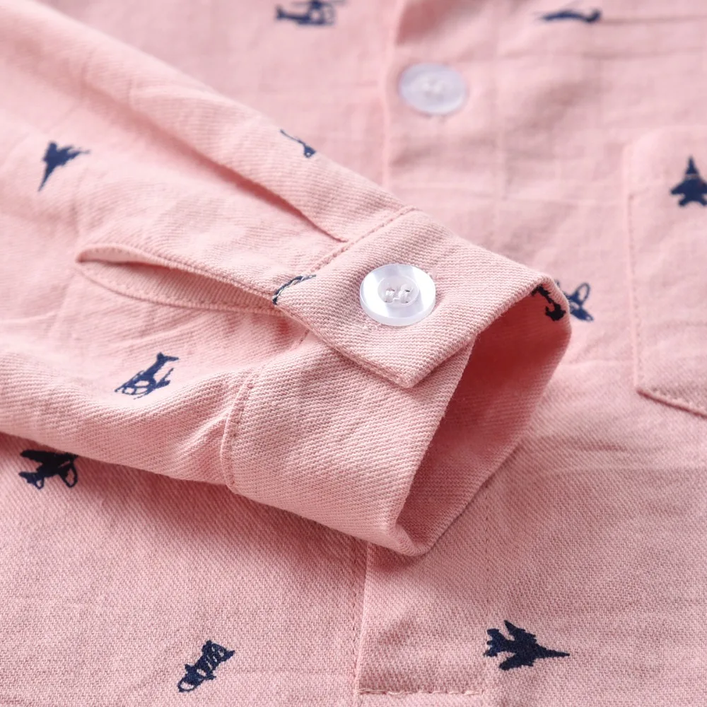 Модная розовая рубашка для мальчиков новая коллекция весенний наряд