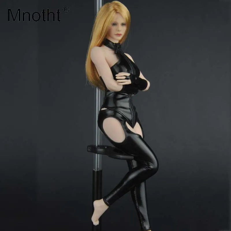 

Mnotht 1/6 Scale, комплект нижнего белья из кожи с высоким воротником, женская одежда для солдат, для 12 дюймов, PH, фигурки, игрушки