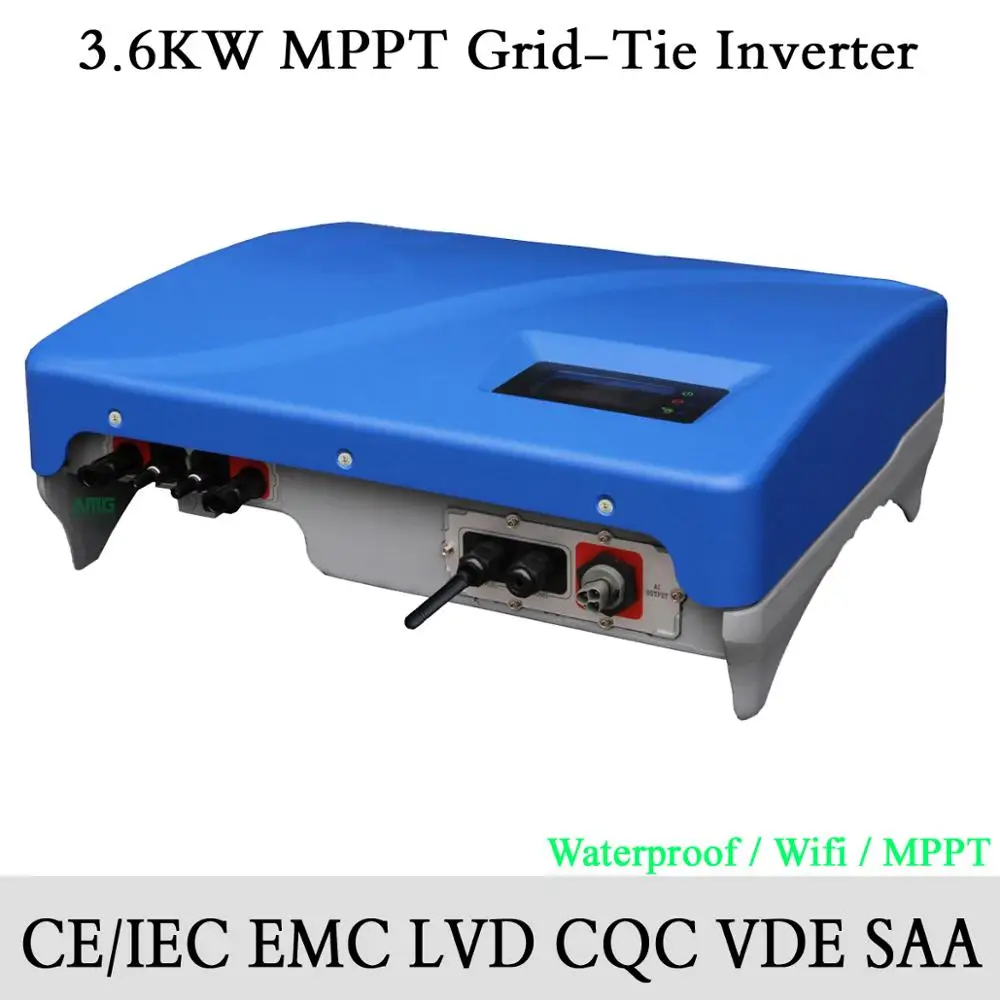 Солнечный Grid Tie Инвертор 1 5 кВт 2 3 6 4 квт с MPPT водонепроницаемый IP65 Wifi по умолчанию