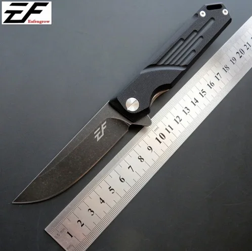 D2 стальное лезвие + G10 ручка EF72 стали шарикоподшипник кемпинг охоты фрукты нож