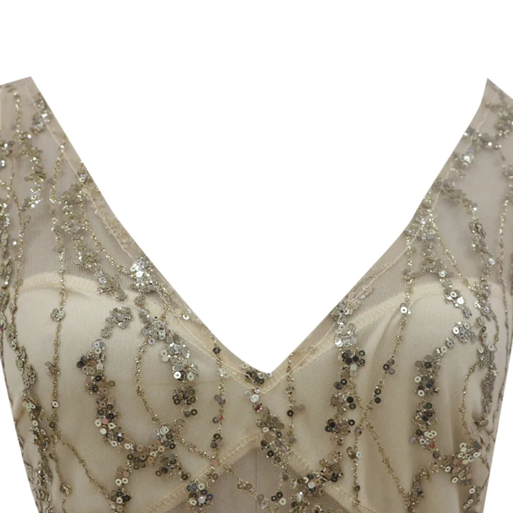 Женское летнее платье на бретельках свадебное с v образным вырезом элегантное