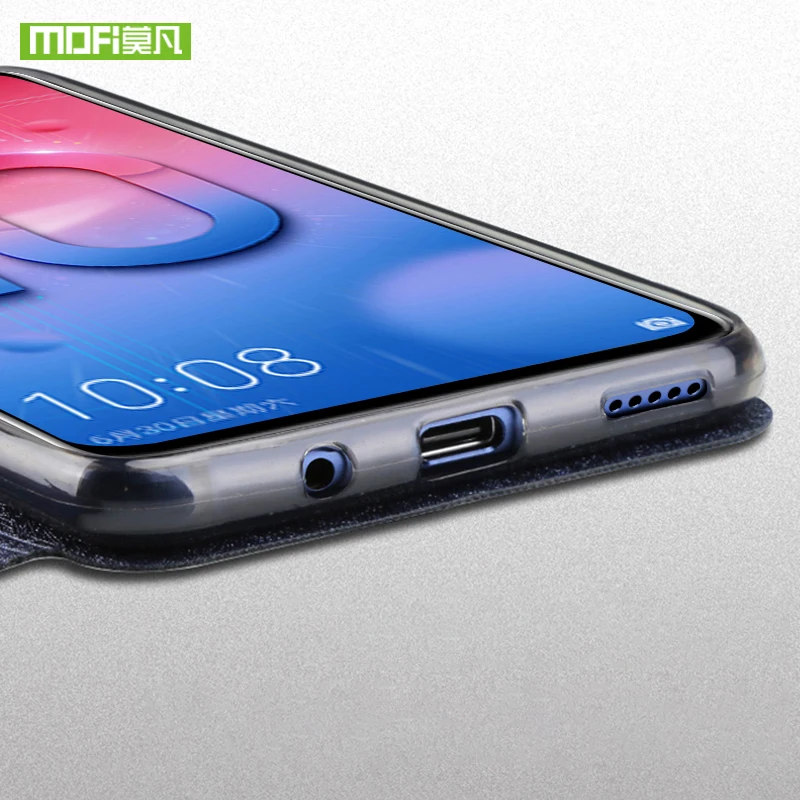 MOFi для huawei P Smart 2019 чехол силиконовый Чехол кожаный PU флип 6 21 fundas |