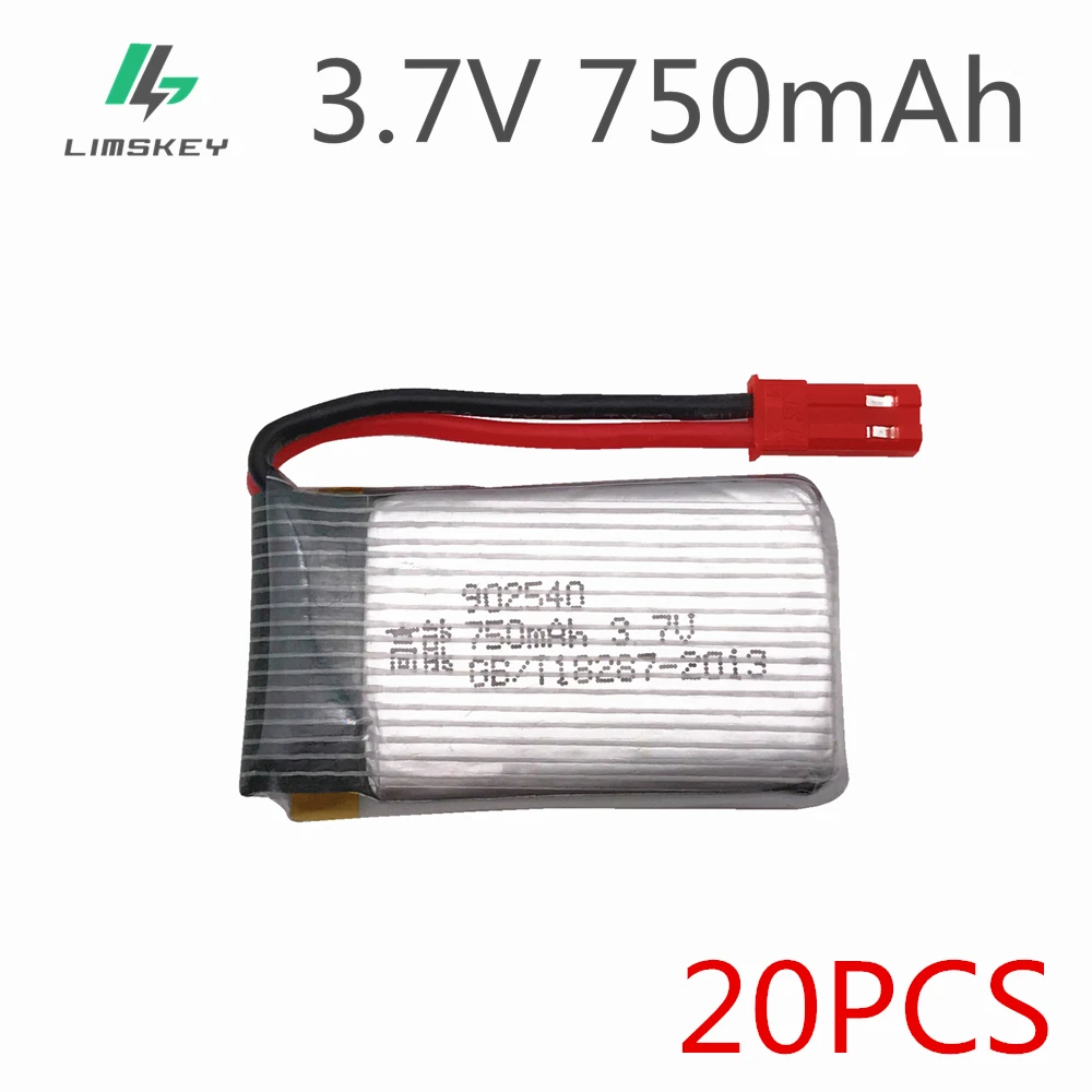 Аккумулятор Lipo 3,7 в 750 мА · ч для самолета MJXRC X400, X300C, X500, X800, HJ818, HJ819, X25, 902540, литий-полимерный аккумулятор 3,7 в, 750 мА · ч, 20 шт./лот