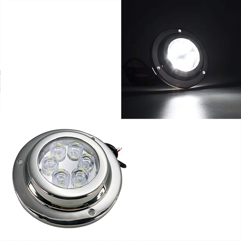 

1Pcs 18W LED Underwater Light 12V IP 68 Stainless Steel Marine Yacht Boat Lamp Blue White