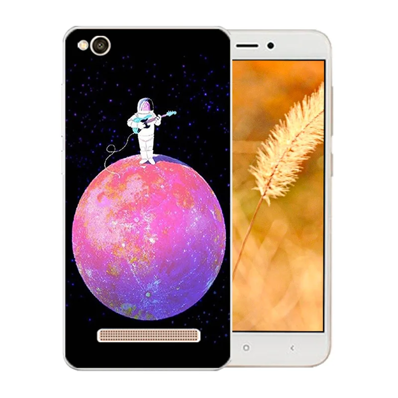 5 0 дюйма для Xiaomi Redmi 4A 4 A чехол телефона с рисунком космический мир задняя крышка