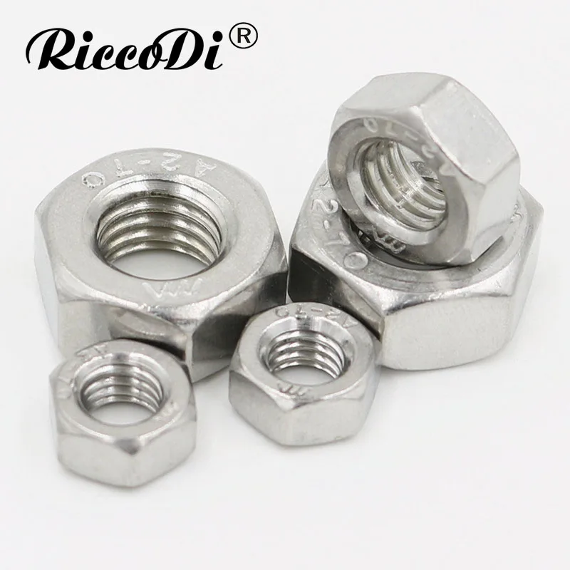 DIN934 M1.6/M2/M2.5/M3/M4/M5-M24 304 Шестигранная гайка из нержавеющей стали | Обустройство дома