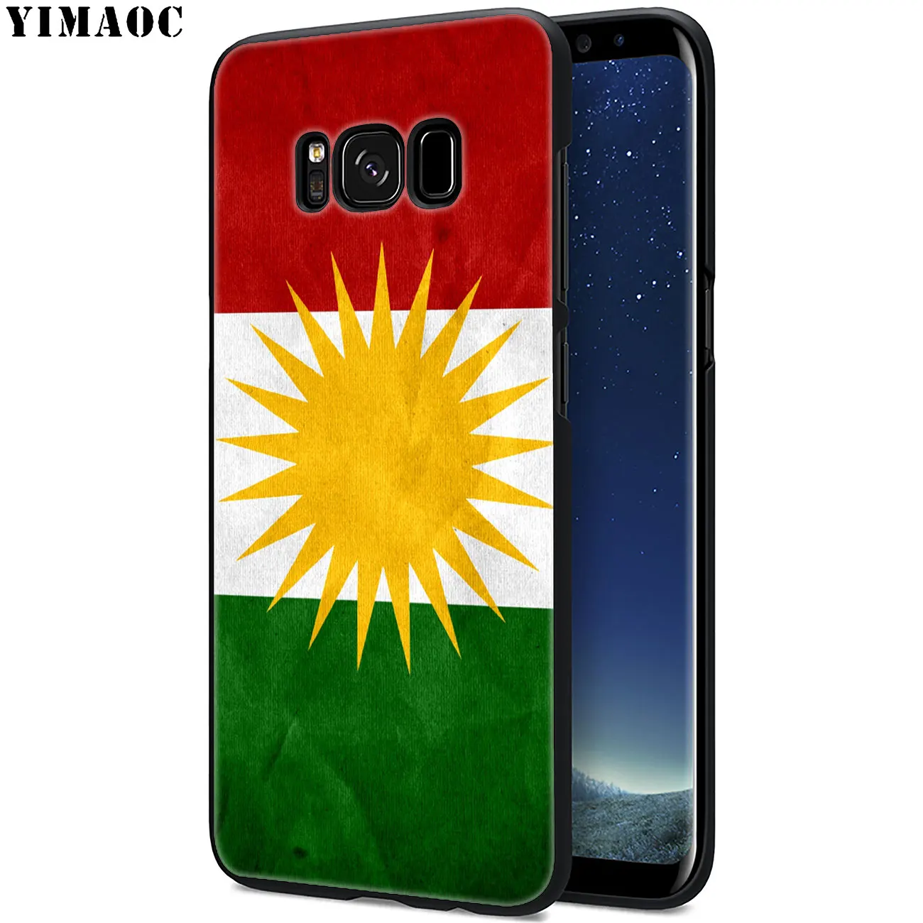 Мягкий чехол YIMAOC с флагом курдской Автономной Республики для Samsung Galaxy A6 A9 A8 A7 2018 A3