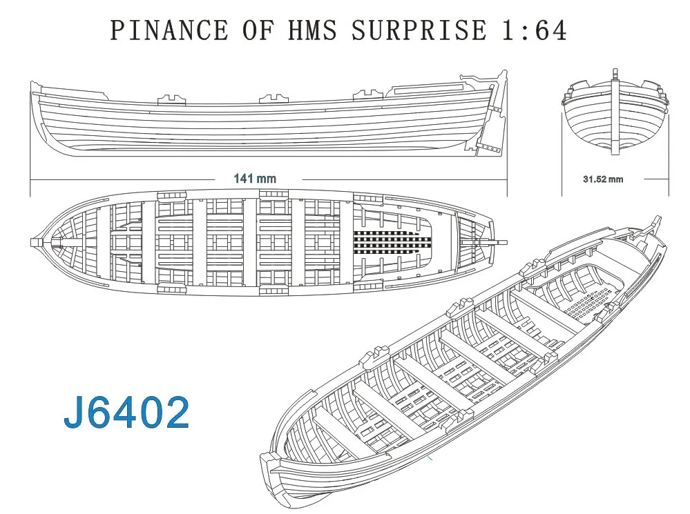 Весы 1/64 полный ребро lifeboat серии модельный комплект