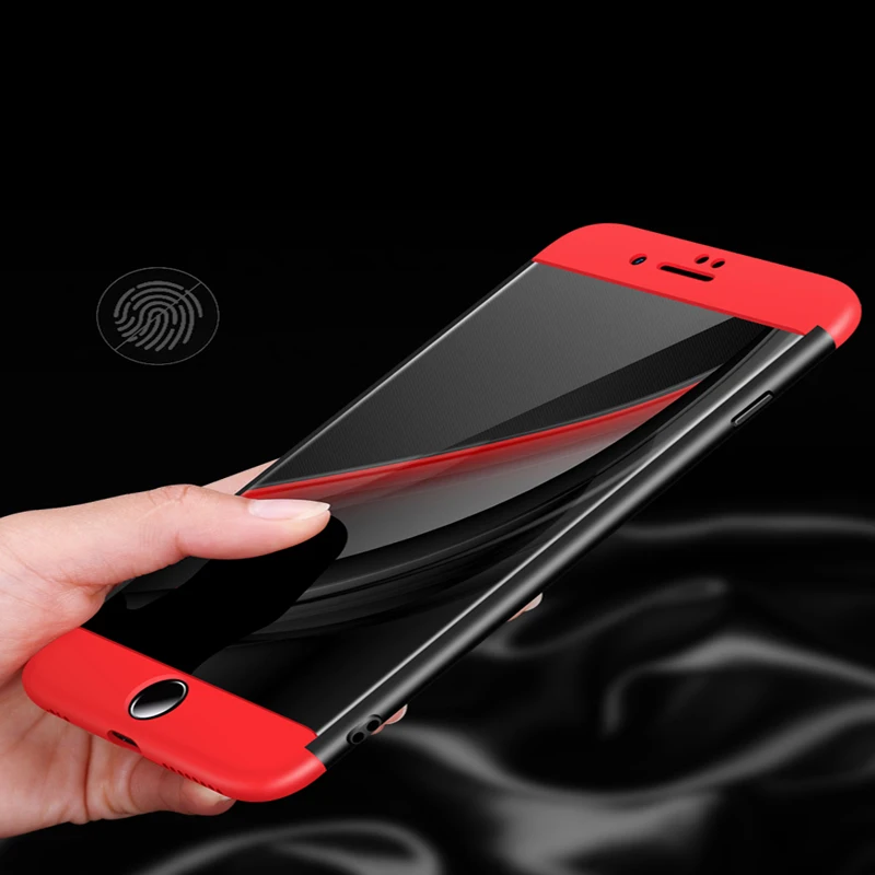 Для Apple iphone 5 5S SE 6 6S 7 8 чехол 3 в 1 Комплексная жесткая защитная задняя крышка