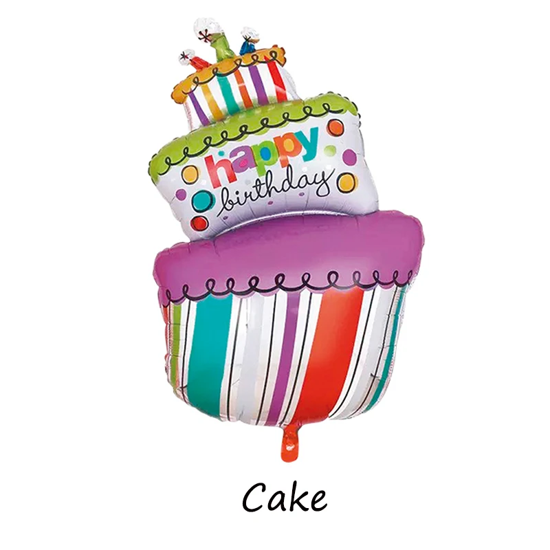 Большой Размеры Фольга воздушные шары с днем рождения вечерние украшения