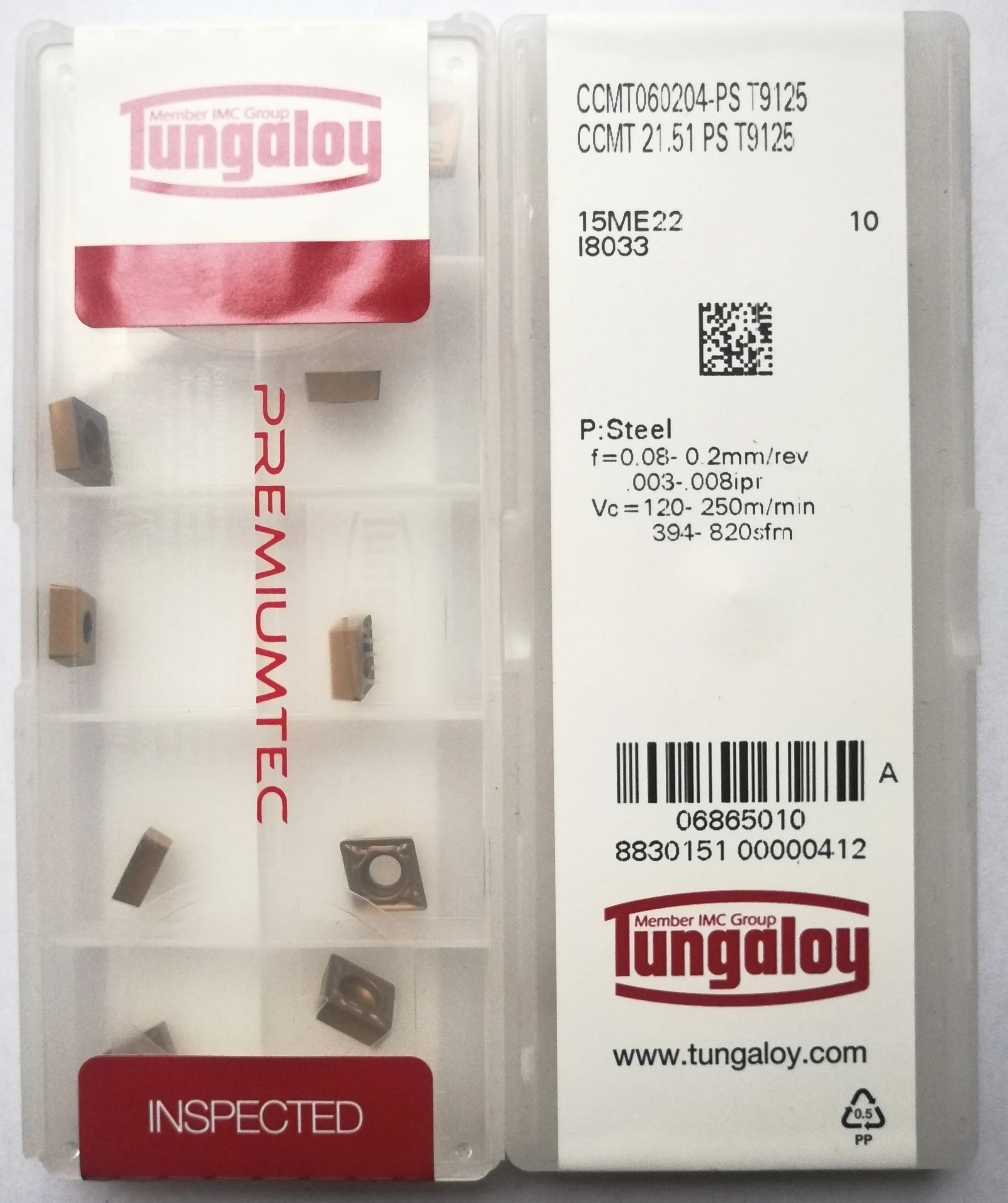 100 шт. карбидные вставки TUNGALOY CNC для обработки стальных деталей|carbide inserts|ccmt060204