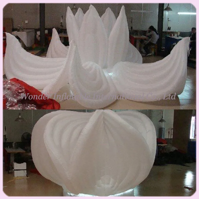 

Amazing can open and close!!!lighted inflatable flower for indian weeding favors wholesale come with blower