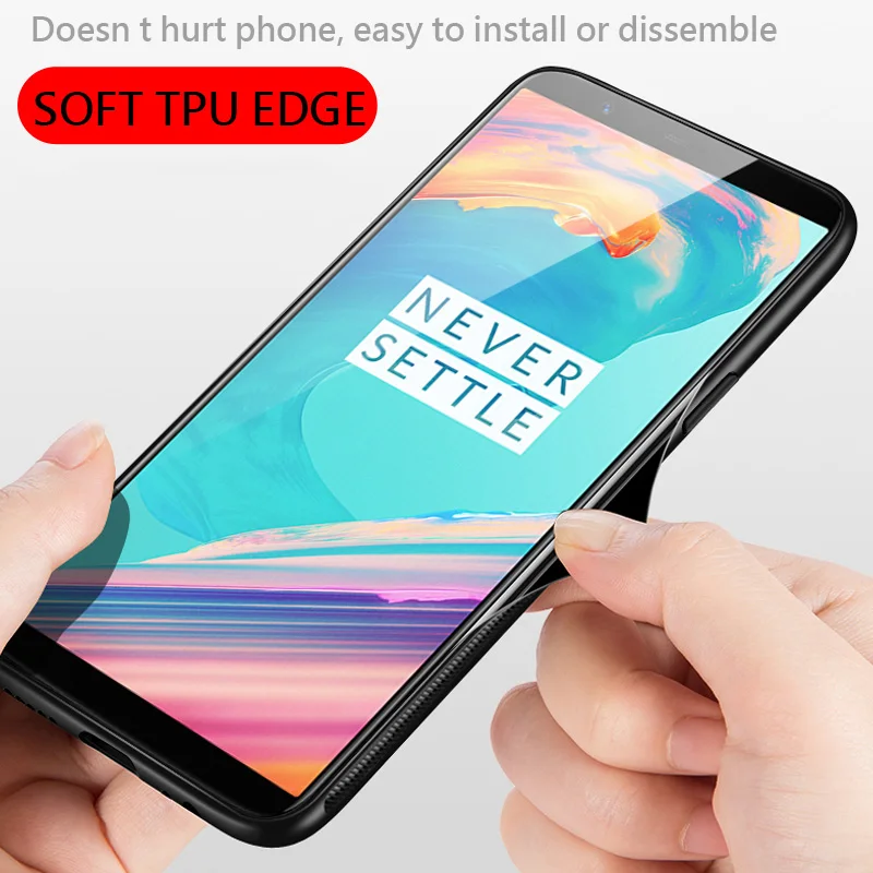 Чехол UPaitou из закаленного стекла для OnePlus 7 Pro 6 6T 5 T мягкий термополиуретановый