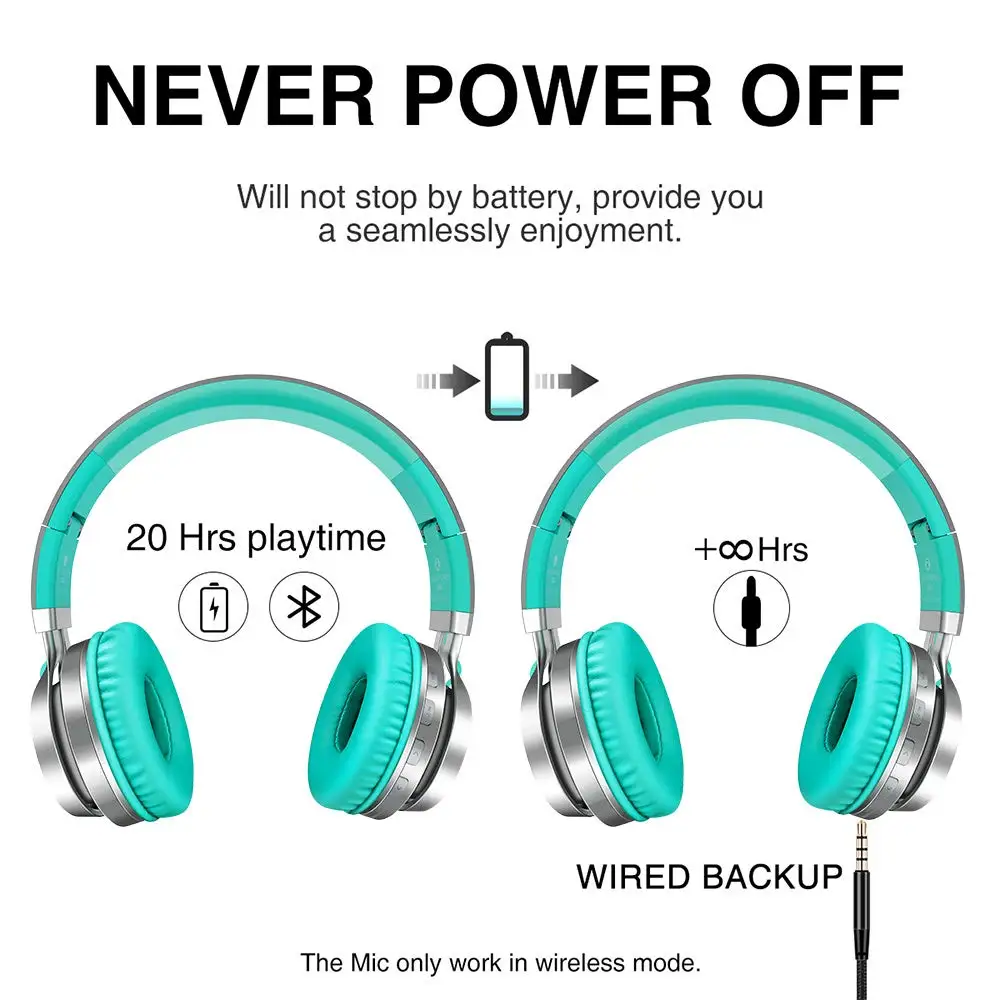 Беспроводные наушники Романтические Светодиодные HiFi стерео Bluetooth с микрофоном