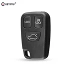3-кнопочный пульт дистанционного управления KEYYOU, чехол для автомобильного ключа, чехол для ключа с необработанным лезвием, Сменный Чехол для автомобильного ключа для VOLVO S70 V70 C70 S40 V40 98-05