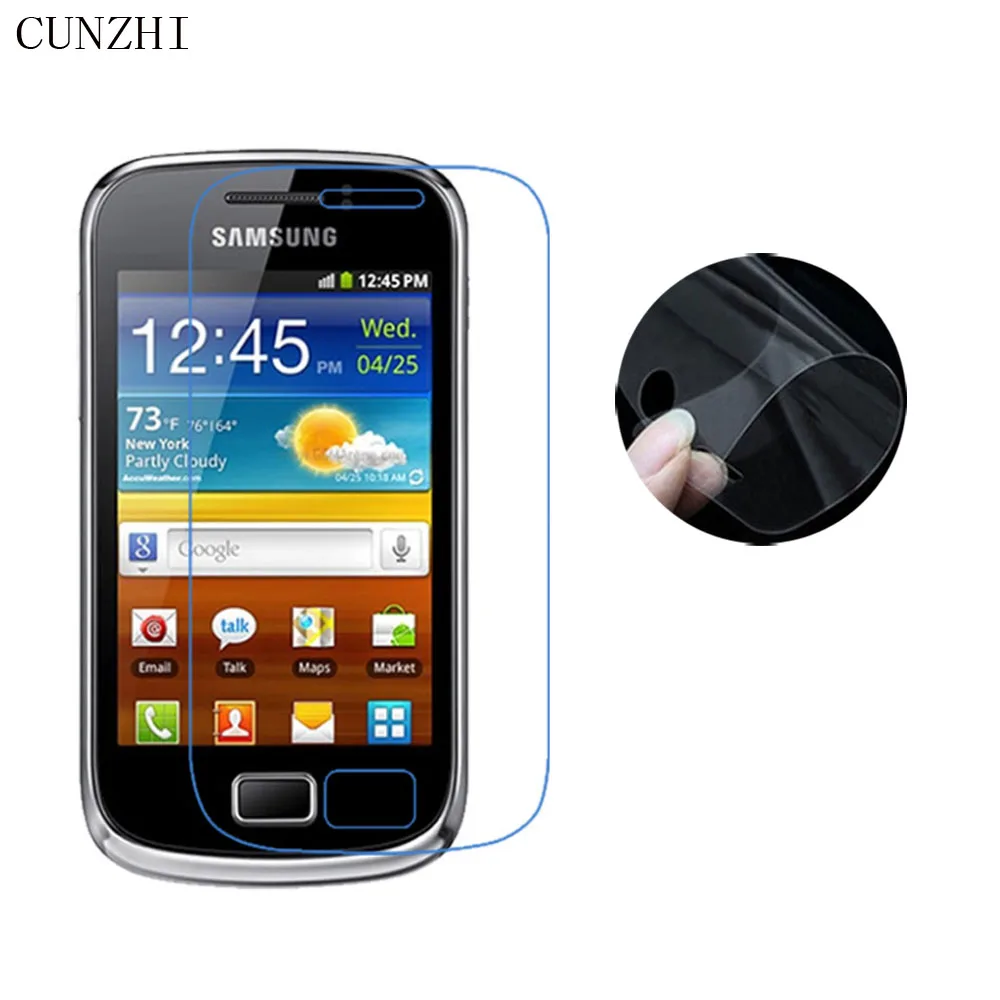 Cunzhi 5 шт. ультратонкая прозрачная защитная пленка для ЖК экрана Samsung S6500 Galaxy mini
