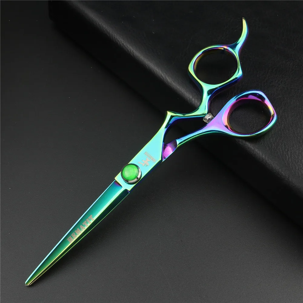 6 inch Aurora Color High Quality Japan 440C Cutting and Thinning Scissors Hairdresser Professional Hair Set | Красота и здоровье