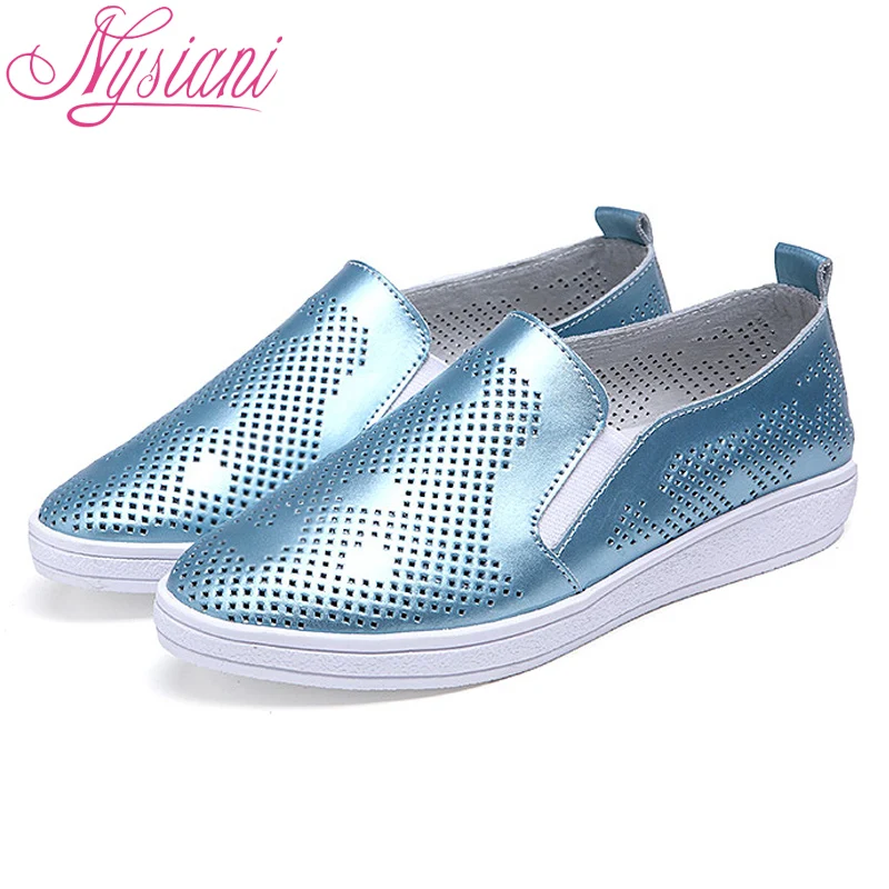 Nysiani 2017 Сплит Кожаные Ботинки Женщина Бренд Дизайнер Обуви Скольжения На