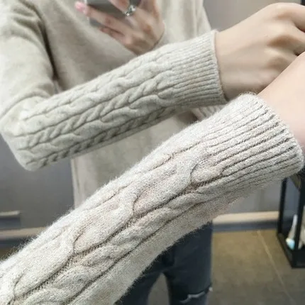 

Autumn/winter 2020 new joker turtleneck female render more shirt twist set of cultivate morality show thin sweater