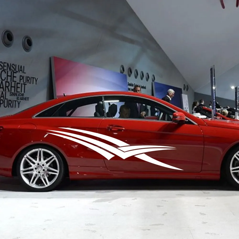 Автомобильная наклейка с перекрестными полосами 76 '' для E класса виниловые