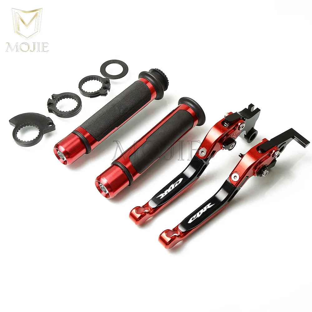 Black Red Для Honda CBR250R CBR125R CBR150R CBR300R CB300 FA CBR500R CB500F CB500X мотоциклетные ручки тормоза и сцепления, обработанные на станке с ЧПУ ручные рукоятки - Цвет: Black Red