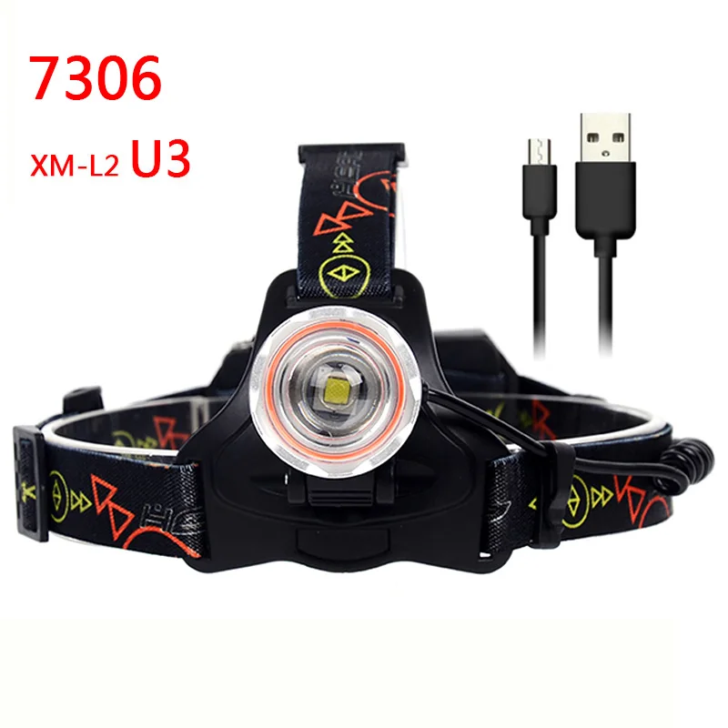 Litwod Z207306 CREE XM-L2 U3+ COB светодиодный налобный фонарь, налобный фонарь, фонарь, 5000лм, масштабируемый источник питания, аккумулятор 18650 и AA - Испускаемый цвет: Option A