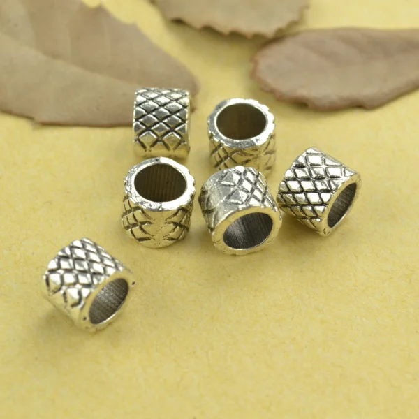 15 шт. бусины из цинкового сплава DIY европейские металлические reseau с большим