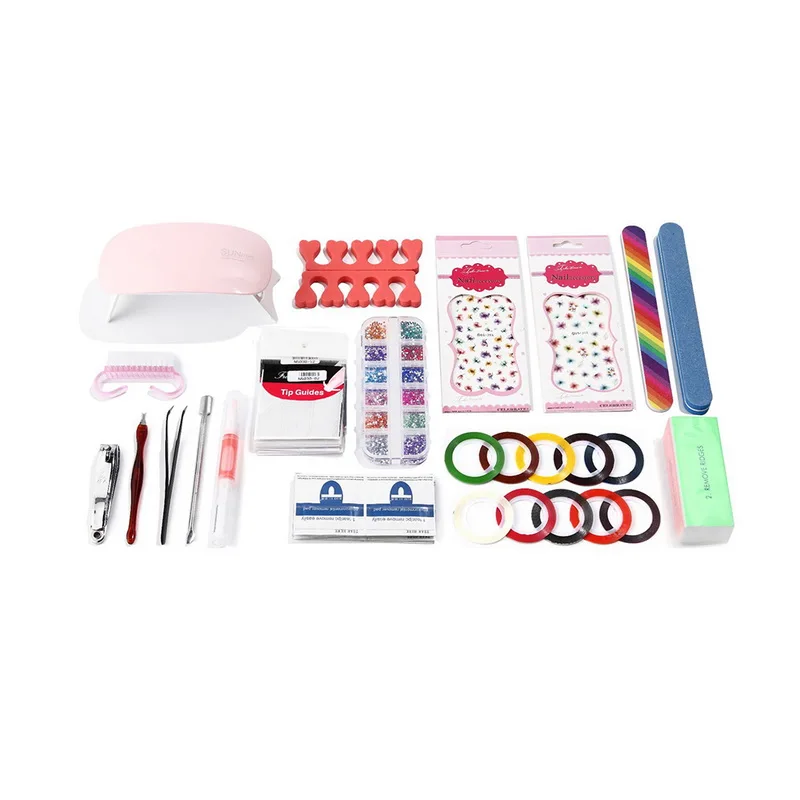 Набор для профессионального маникюра ROSALIND набор с УФ-лампой и гель-лаком 7 мл 4