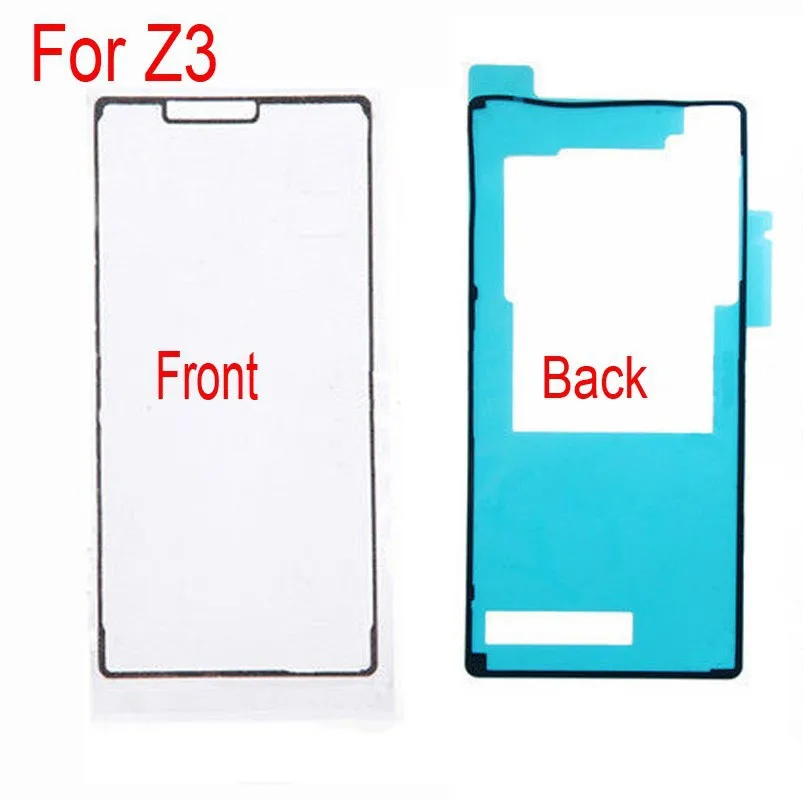 2 шт./компл. новые наклейки на переднюю и заднюю панель для Sony Xperia Z3 D6643 D6653 |