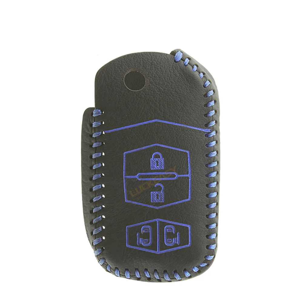 Чехол из натуральной кожи для mazda 5 2011 2013 чехол ключей с 4 кнопками | Автомобили и