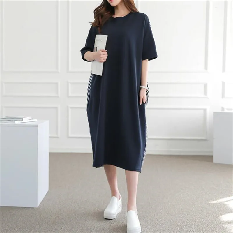 2018 Новое весеннее летнее женское длинное платье повседневные Свободные
