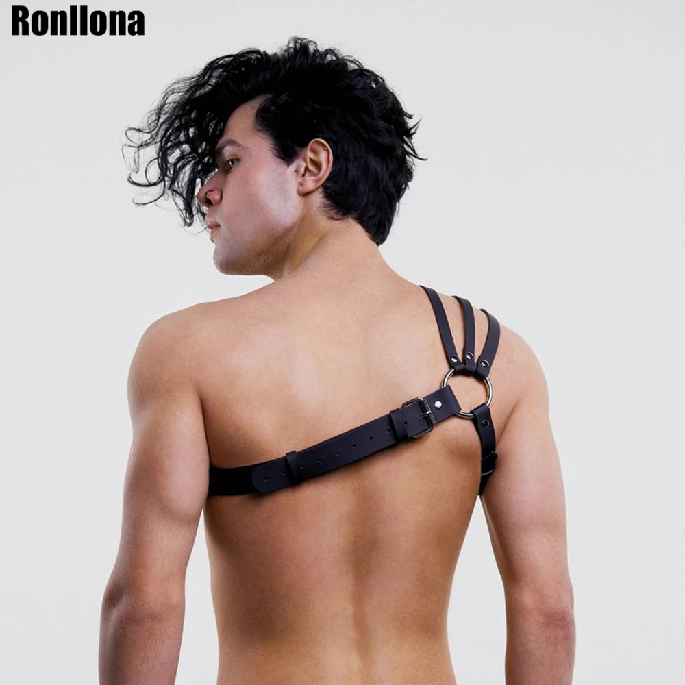 Кожаный ремень для тела подвязки средства ухода за кожей и ремешками в стиле панк